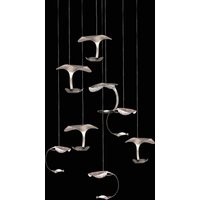 Knikerboker Le Gigine hanging light 8-bulb silver