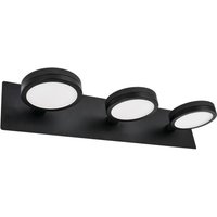LIGHTME LED-spegellampa Aqua down 3 lampor svart