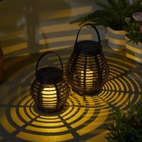 Pauleen Sunshine Glow LED solar lantern, 2 pieces