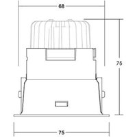 BRUMBERG Downlight Binato DALI boîte de raccordement 3.000 K blanc