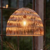PR Home utomhushänglampa Spets naturfiber, stickproppskabel, Ø46cm