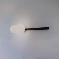 ALDEX Vägglampa Garda 2, svart, metall, glas, 2 lampor