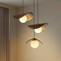 Opviq Suspension Vatoz, à 3 lampes, noir, Ø 50 cm, métal