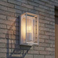 Arcchio utomhusvägglampa Ismera, vit, IP65, glas, E27