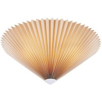 Markslöjd Plisado taklampa, beige, Ø 50 cm