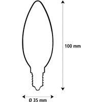 SEGULA LED Elegant Line E14 3W Bougie 2 200 K Filament à intensité variable