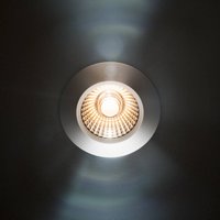 Sigor LED recessed ceiling spot Diled, Ø 6.7 cm, 3,000 K, steel