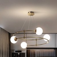 Maytoni Balance suspension, à 4 lampes, dorée