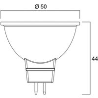 Sylvania LED bulb SUPERIA RETRO GU5.3 MR16 6.1W 840 621lm dimmable
