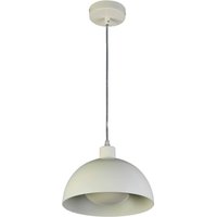 Searchlight Mars pendant light, cream, Ø 25 cm, steel