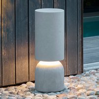 Luceplan Nui B LED patio light in concrete DALI