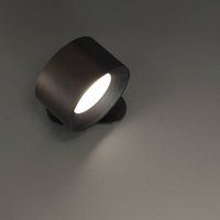 FH Lighting LED battery wall light Magnetics, black, CCT, with magnet