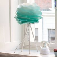 UMAGE Carmina Mini table lamp turquoise/tripod white