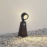 Lindby LED-spotlight Raide, sensor, svart, aluminium