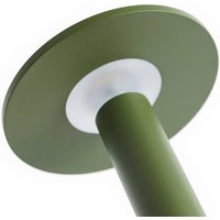 HAY LED rechargeable table lamp HOST PORTABLE, olive green, 22 cm, IP44