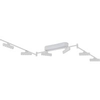 Lindby LED-Strahler Eldrin, weiß, 6-flg., Lichtpunkte