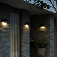 Nordlux Applique d'extérieur Tadas, aluminium, verre, noir