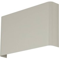 Wandleuchte Haga, hellgrau, Metall, 25 cm breit, G9