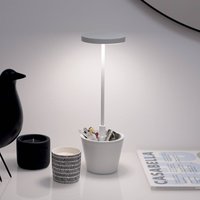 Zafferano Poldina Reverso rechargeable table lamp, white