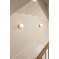 Nuura Aps Nuura vägglampa Liila 1 IP44, Ø 14 cm, silver/opal
