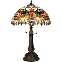 Clayre&Eef Colourful table lamp Maja, Tiffany-design