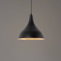 Opviq Berceste pendant light, black/copper, Ø 22 cm, iron