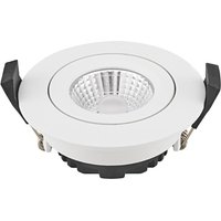 Sigor LED infälld takspot Diled, Ø 8,5 cm, 6 W, 3 000 K, vit