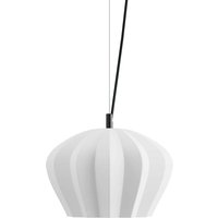 Karman Sahara pendant light, white, Ø 35 cm, ceramic, E27
