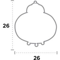 Searchlight Bordslampa Moroccan Fretwork in blank nickel