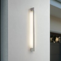 Lindby Neano LED outdoor wall light, 90 cm, stone grey, IP54