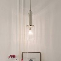 Quintiesse Suspension Kimrose, à 1 lampe, nickel poli