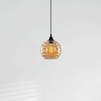 Opviq Suspension Gold 010, doré-transparent, verre, Ø 20 cm