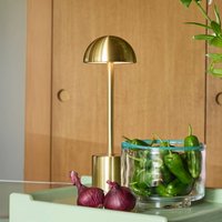Hübsch Taten LED table lamp, brass-coloured, height 30 cm, metal
