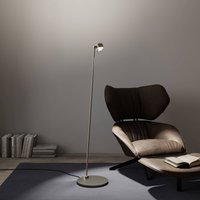 Top Light Puk! 80 Floor LED clear/matt lenses matt nickel