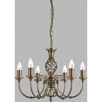 Searchlight ZANZIBAR imponerande takkrona, 6 ljuskällor