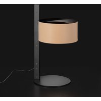 Oluce Parallel 296 table lamp, sand leather