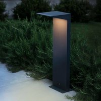 FARO BARCELONA LED-solcellbelysning Soleil, antracit, metall, IP54, sensor