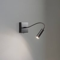 Argon Vägglampa Ojos, antracit, läslampa, justerbar, 33 cm, G9