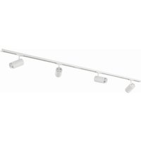 Lindby Schienensystem Linaro, Ø 7 cm, 4-flg., LED, weiß, CCT