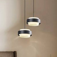 Viokef Donal LED hanging light, Ø 17 cm, black, metal