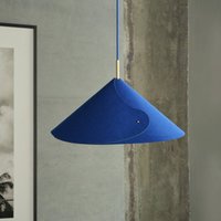 OSRAM Decor Flip pendant light, blue, felt, E14, adjustable