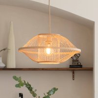 GOOD & MOJO hänglampa Maui, natur, Ø 50 cm, bambu, E27