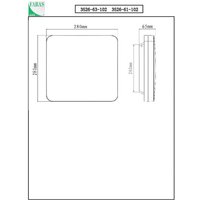 Fabas Luce Folk LED utomhustaklampa, sensor, 28 x 28 cm, vit, IP65