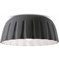 Ferroluce Madame Gres ceramic ceiling light 17 cm anthracite