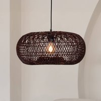 GOOD & MOJO Arizona pendant light, red, Ø 50 cm, bamboo, E27