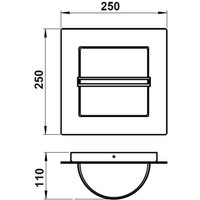 Albert Leuchten Modern stainless steel outdoor wall light 428