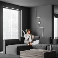 Briloner LED-taklampa Staff, silver, 3 000 K