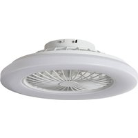 Lindby LED-Deckenventilator Vedin, weiß, DC, Ø 49 cm, CCT