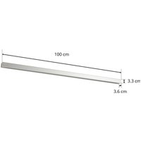 Ivela LKM Quadro rail triphasé, 1 mètre argenté