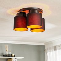 Soho ceiling light, cylindrical, 3-bulb, /